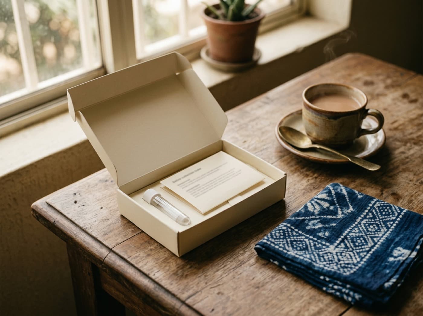 An AJO saliva collection kit